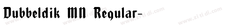 Dubbeldik MN Regular字体转换